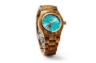 Image of Jord Cora Zebrawood and Turquoise, Brown, Turquoise J8005A01W