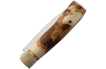 Image of Jose da Cruz Cutelaria Large Olive Folding Knife, 4.25in Closed, 3.25in Satin Stainless Blade, Rustic Olive Wood Handle, RST.85.003.B