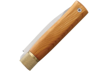 Image of Jose da Cruz Cutelaria Large Yew SS Folding Knife, 4.25in Closed, 3.25in Satin Stainless Steel Blade Yew Wood Handle, IMER.85.018.B.P01