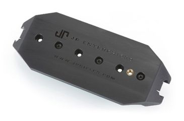 Image of JP Enterprises Detachable Bench-Rest Forearm Adapter, 3 x 6.25 in, 1/4x20 in Thread, Picatinny/ Arca-Swiss Rail, Black, JPHG-BFA2