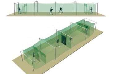 Image of Jugs Sports No. 1 Split-Cage Batting Cage Net 381 Lb. - 36G - N1010
