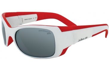 Image of Julbo Booba Single Vision Prescription Sunglasses, White / Red Frame, Spectron 4 Baby Lens-J4352311SV