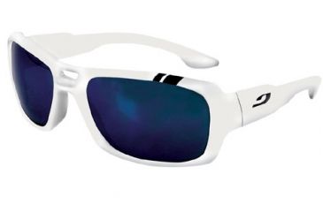 Image of Julbo Dock Sunglasses - White - Polarized 3+ Blue Flash Lens 4179011