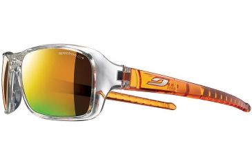 Image of Julbo Gloss Single Vision Prescription Sunglasses, Clear / Orange Frame, Spectron 3+ Lens-J4561178SV