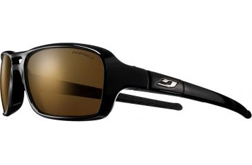 Image of Julbo Gloss Single Vision Prescription Sunglasses, Matte Black Frame, Polarized 3 Lens, Polarized-J4569014SV