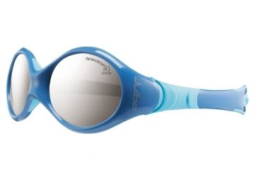 Image of Julbo Looping 1 Babies Prescription Sunglasses with RX Single Vision Lenses for Babies 0-18 months and Cord, Frame Color Julbo Looping 1 Sunglasses - Blue/Light Blue
