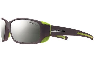 Image of Julbo MonteBianco Single Vision Prescription Sunglasses, Matte Black / Lime Frame, Spectron 4 Lens-J4151241SV