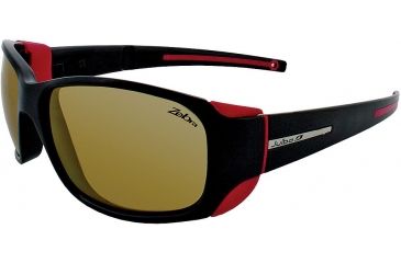 Image of Julbo MonteRosa Bifocal Prescription Sunglasses, Black / Fushia Frame, Zebra Lens, Photochromic-J4013114BI