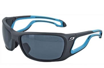 Image of Julbo Pipeline Rx Sunglasses - Soft Black/Blue - Octopus Hydrophobic 3-4 Lenses 4288022
