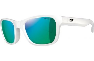Image of Julbo Reach L Bifocal Prescription Sunglasses, Shiny White Frame, Spectron 3+ W/ Green Flash Lens-J4661111BI