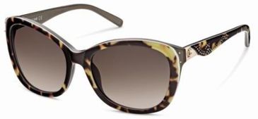 Image of Just Cavalli JC408S Sunglasses - Havana Frame Color, Gradient Brown Lens Color