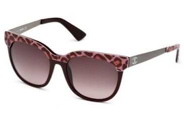 Image of Just Cavalli JC501S Sunglasses - Bordeaux Frame Color, Gradient Brown Lens Color