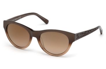 Image of Just Cavalli JC563S Sunglasses - Dark Brown / Black Frame Color, Brown Mirror Lens Color