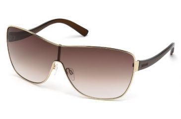 Image of Just Cavalli JC576S Sunglasses - Gold Frame Color, Gradient Brown Lens Color
