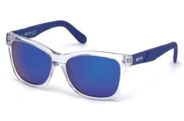 Image of Just Cavalli JC649S Sunglasses - Crystal Frame Color, Gradient / Mirror Violet Lens Color