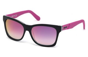 Image of Just Cavalli JC649S Sunglasses - Shiny Black Frame Color, Bordeaux Lens Color