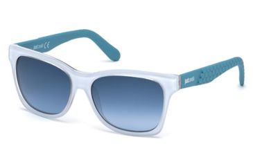 Image of Just Cavalli JC649S Sunglasses - White Frame Color, Gradient Blue Lens Color