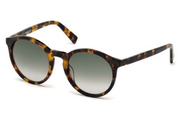 Image of Just Cavalli JC672S Sunglasses - Blonde Havana Frame Color, Gradient Green Lens Color