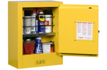 Image of Justrite Min Cab Man Yl Flam Mini Ex 890200, Unit EA