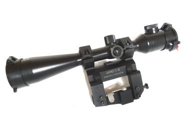 Image of Kalinka Optics KOM 10x42 Illuminated LD Reticle Rifle Scope, Side Parallax, 59mm Universal AK and SVD Mount, Black, GSKOM1042LD59