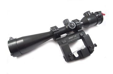 Image of Kalinka Optics KOM 10x42 Illuminated LD Reticle Rifle Scope, Side Parallax, 65mm Universal AK and SVD Mount, Black, GSKOM1042LD65