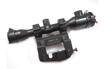 Image of Kalinka Optics KOM 4x32 Illuminated Modern 1000m Reticle Rifle Scope w/ Focus, 59mm Universal AK and SVD Mount, Black, GSKOM432MLC59