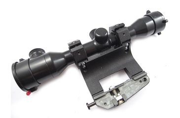 Image of Kalinka Optics KOM 4x32 Illuminated Modern 1000m Reticle Rifle Scope w/ Focus, 59mm Universal AK and SVD Mount, Black, GSKOM432MLC59