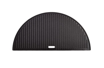 Image of Kamado Joe Big Joe Half Moon Cast Iron Reversible Griddle, Black, Large, BJ-HCIGRIDDLE