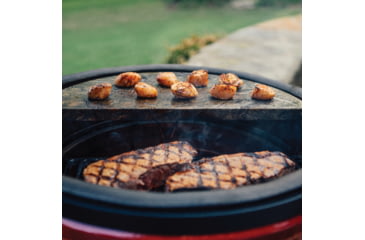 Image of Kamado Joe Classic Joe Half Moon Soapstone Cooking Surface, Gray, Medium, KJ-HCGSSTONE