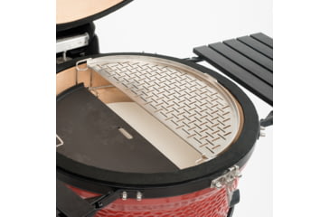 Image of Kamado Joe Classic Joe Half Moon Stainless Steel Fish and Vegetable Grate, Silver, Medium, KJ-HSSCGFV