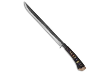 Image of Kanetsune Kanetsune Hana Fixed Blade Sword Knife 18" Two-Tone KB-120, Black/Wood, White Steel, adult, BHQ-29575