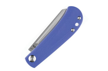 Image of Kansept Knives Bevy Slip Joint Folding Knife, 3.00 in, 154CM Stainless Steel Satin Finish, Clip Point Blade, Blue G10 Handle, T2026F5