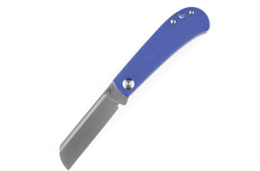 Image of Kansept Knives Bevy Slip Joint Folding Knife, 3.00 in, 154CM Stainless Steel Satin Finish, Clip Point Blade, Blue G10 Handle, T2026F5