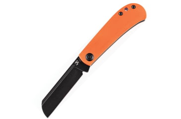 Image of Kansept Knives Bevy Slip Joint Folding Knife, 3.00 in, 154CM Stainless Steel Satin Finish, Clip Point Blade, Orange G10 Handle, T2026F6