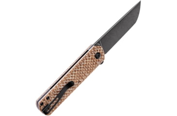 Image of Kansept Knives Foosa Linerlock Brown Micarta