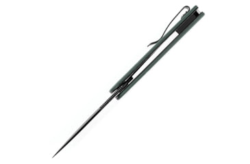 Image of Kansept Knives Reverie Linerlock Folding Knife 3.00 in, 154CM Stainless Steel Black TiNi Coated, Drop Point Blade, Green G10 Hande, T2025A2