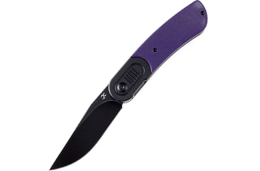 Image of Kansept Knives Reverie Purple G10 Folding Knife, 4in Closed, 3in Black Stonewash 154CM SS Blade, Black/Purple G10 Handle, Black Nylon Pouch, T2025B5