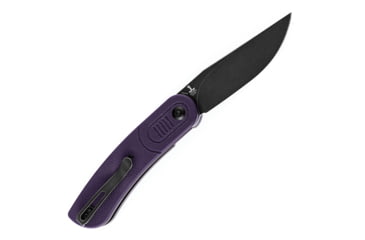 Image of Kansept Knives Reverie Linerlock Folding Knife 3.00 in, 154CM Stainless Steel Black TiNi Coated, Drop Point Blade, Purple G10 Handle, T2025A5