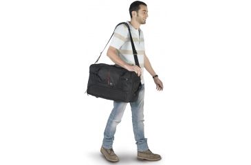 Image of Kata Shoulder bag for Video DSLR setup with video accessories and laptop