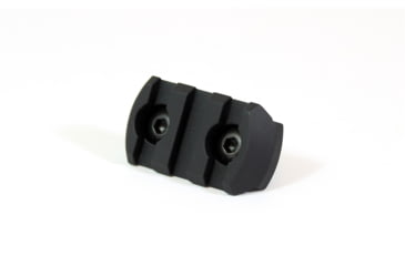 Image of Kaw Valley Precision M-Lok Rail Section, 3-Slot, Black, Small, KVP-MLOK-RAILSECTION-3