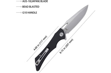 Image of KB Knives Raven Linerlock Black, KUB245D