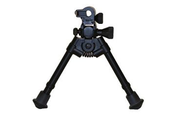 Image of Versa-Pod All Steel Model 51 7-9in Prone Bipod w/Rubber Feet And Universal Adaptor, Black, 160-051