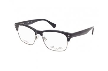 Image of Kenneth Cole KC0221 Eyeglass Frames - Shiny Black Frame Color
