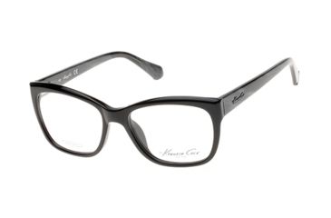 Image of Kenneth Cole KC0224 Eyeglass Frames - Shiny Black Frame Color