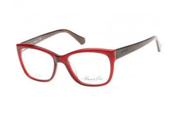 Image of Kenneth Cole KC0224 Eyeglass Frames - Shiny Bordeaux Frame Color