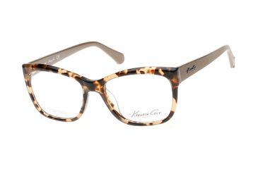 Image of Kenneth Cole KC0224 Eyeglass Frames - Shiny Dark Brown Frame Color