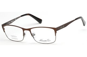 Image of Kenneth Cole KC0227 Eyeglass Frames - Matte Dark Brown Frame Color