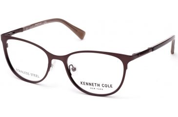 Image of Kenneth Cole KC0270 Eyeglass Frames - Matte Dark Brown Frame Color