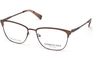 Image of Kenneth Cole KC0275 Eyeglass Frames - Matte Dark Brown Frame Color