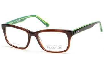 Image of Kenneth Cole KC0773 Eyeglass Frames - Shiny Dark Brown Frame Color
